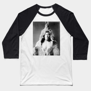 Indian Wearing Bearskin, 1908. Vintage Photo Baseball T-Shirt